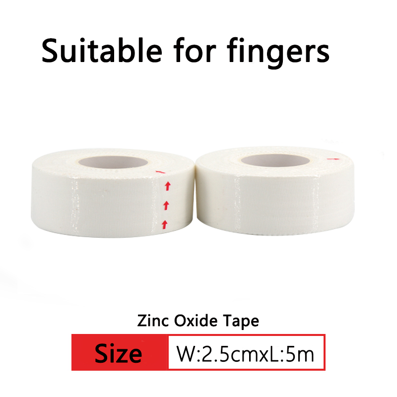 Kinesiology Tape Classic 2.5/5 cm x 5 m, Physio Tape, Finger, Climbing Basketball Ice Hockey Tape Elastic, Waterproof, Skin-Friendly (500 x 5 x 0.1 cm, White)