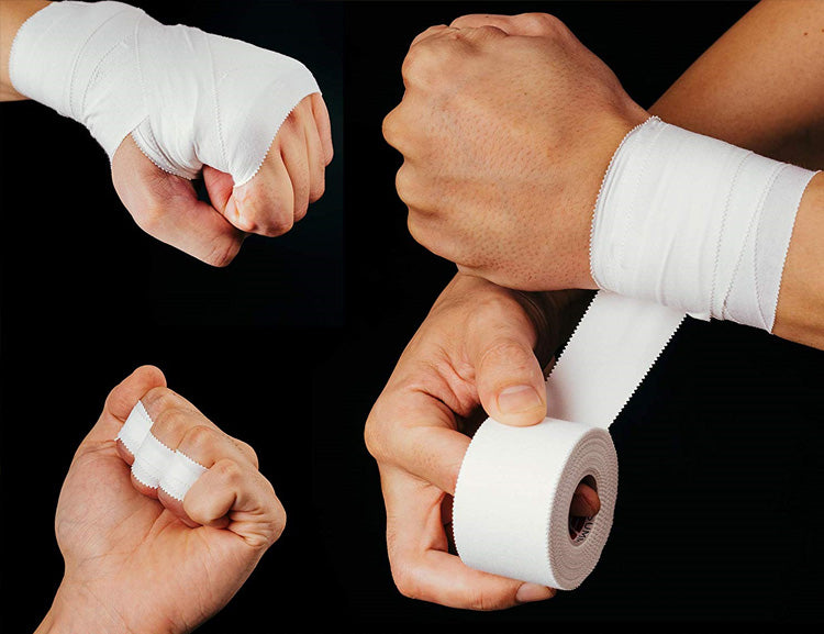 Kinesiology Tape Classic 2.5/5 cm x 5 m, Physio Tape, Finger, Climbing Basketball Ice Hockey Tape Elastic, Waterproof, Skin-Friendly (500 x 5 x 0.1 cm, White)