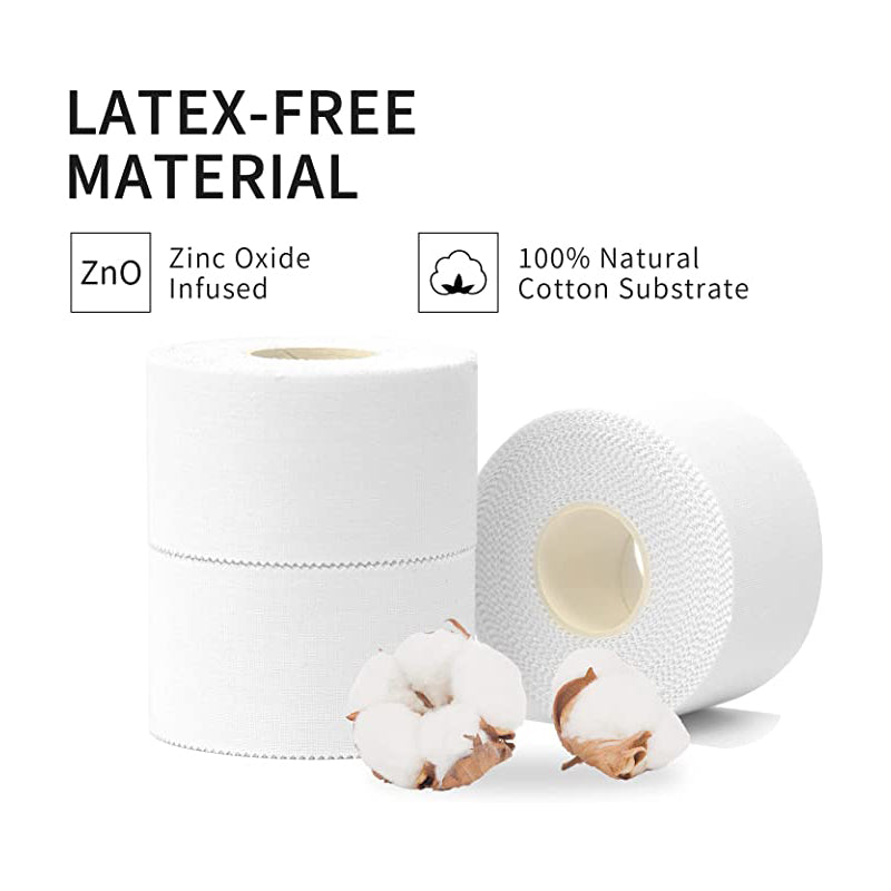 Kinesiology Tape Classic 2.5/5 cm x 5 m, Physio Tape, Finger, Climbing Basketball Ice Hockey Tape Elastic, Waterproof, Skin-Friendly (500 x 5 x 0.1 cm, White)