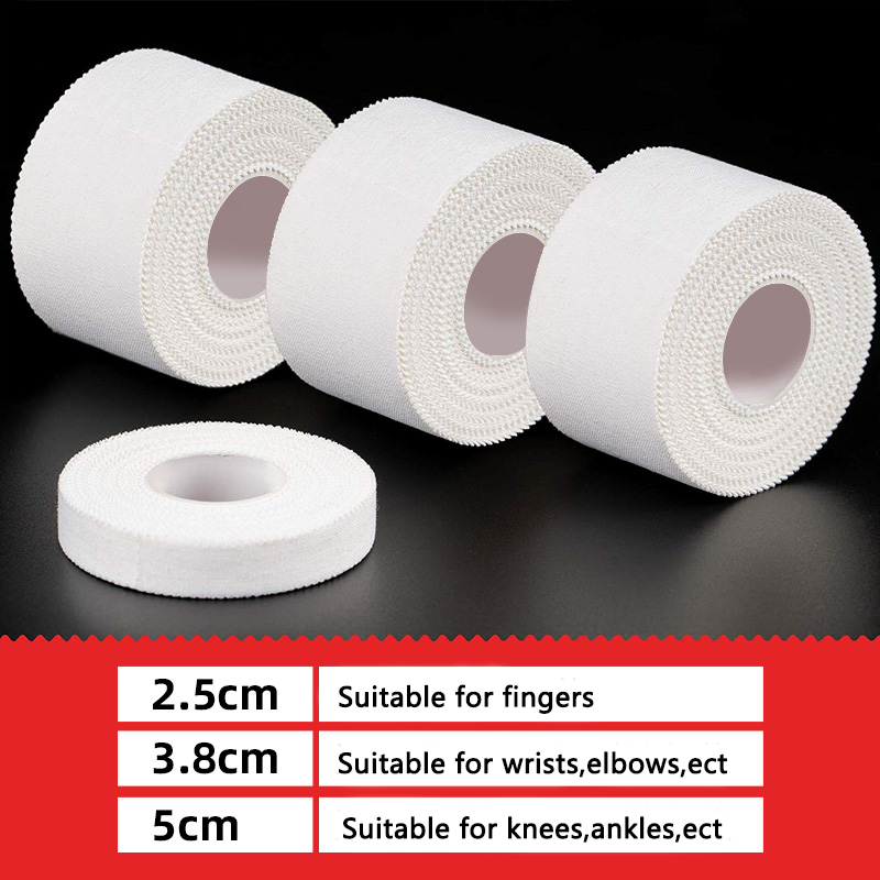 Kinesiology Tape Classic 2.5/5 cm x 5 m, Physio Tape, Finger, Climbing Basketball Ice Hockey Tape Elastic, Waterproof, Skin-Friendly (500 x 5 x 0.1 cm, White)