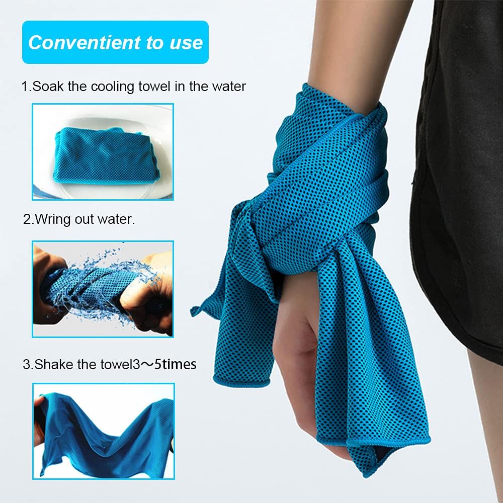 Cooling Towel, Ice Sports Towel, Cool Towel for Instant Cooling,for Yoga, Travel, Golf, Gym,Camping, Fitness, Running, Workout & More Activities (30*100cm)