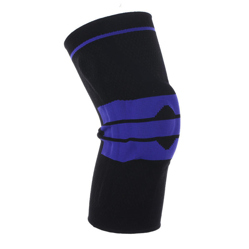 Wholesale sports knee sleeve cover anti-collision patella protection knitted elastic sports knee support brace