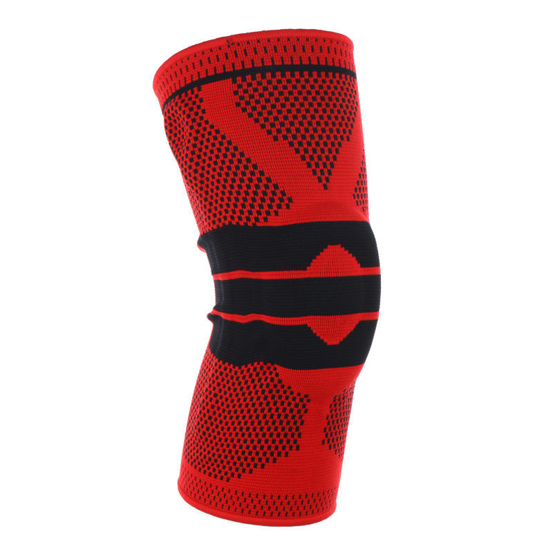 Wholesale sports knee sleeve cover anti-collision patella protection knitted elastic sports knee support brace