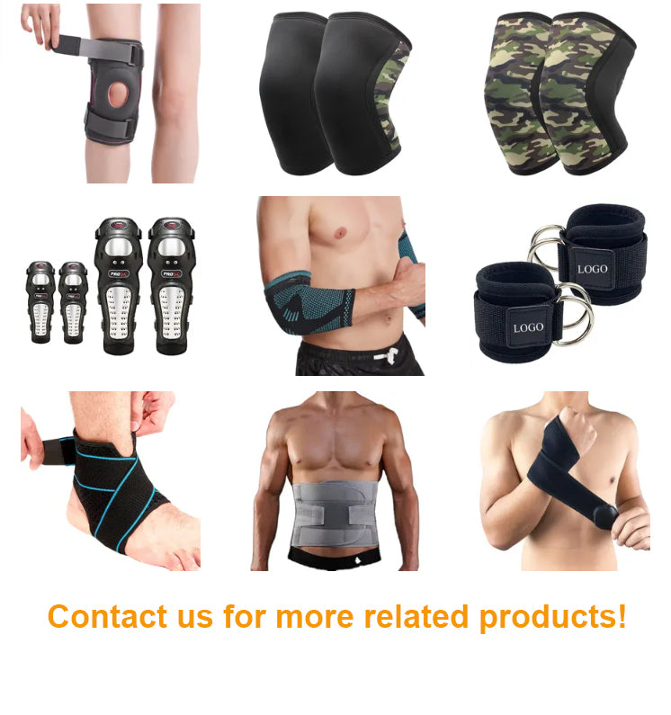 Wholesale sports knee sleeve cover anti-collision patella protection knitted elastic sports knee support brace