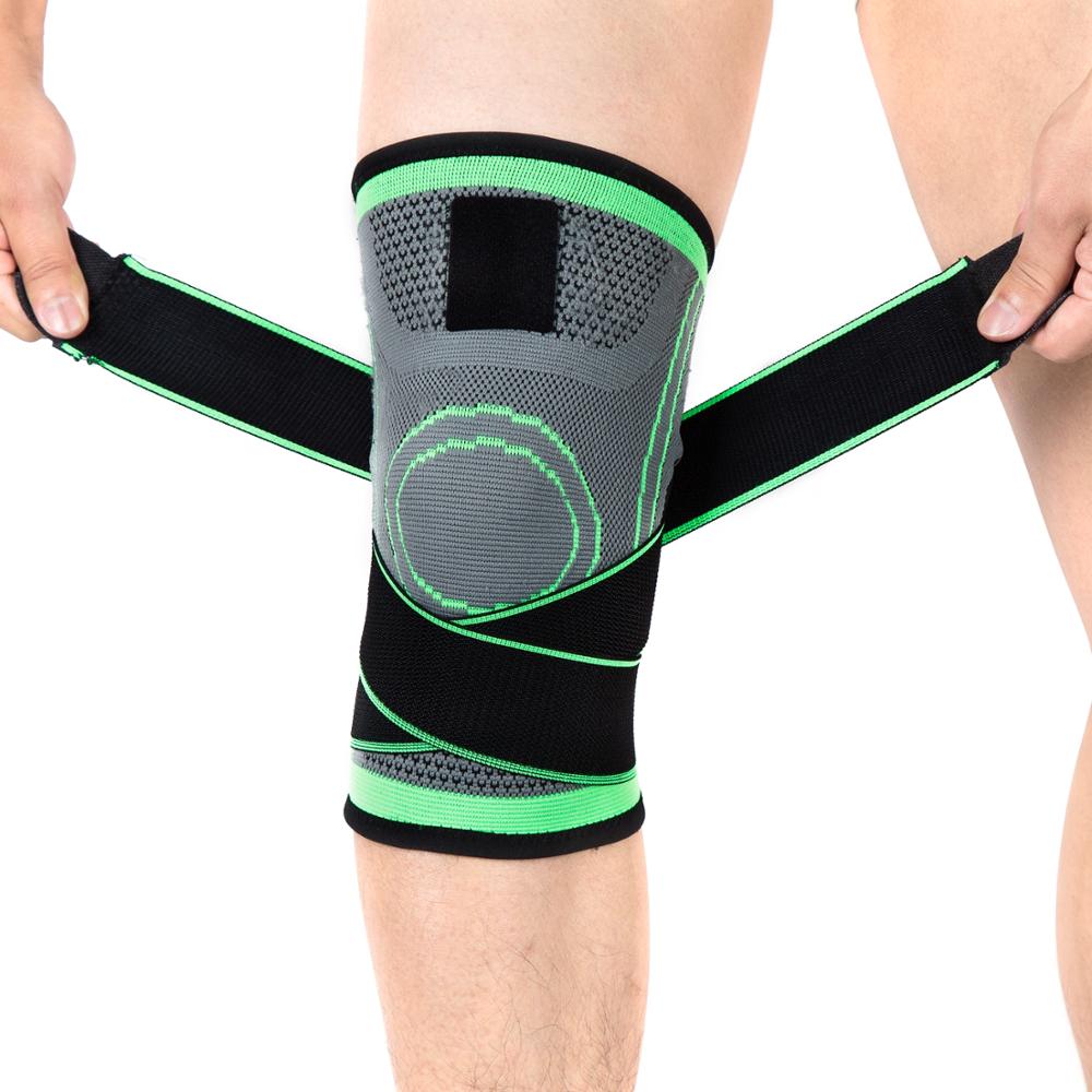 1PCS Adjustable Pressurized Knee Brace Bandage, Knee Compression Sleeve Support for Men and Women, Knee Pads for Running,Cycling,Basketabll,Sports Knee Protector