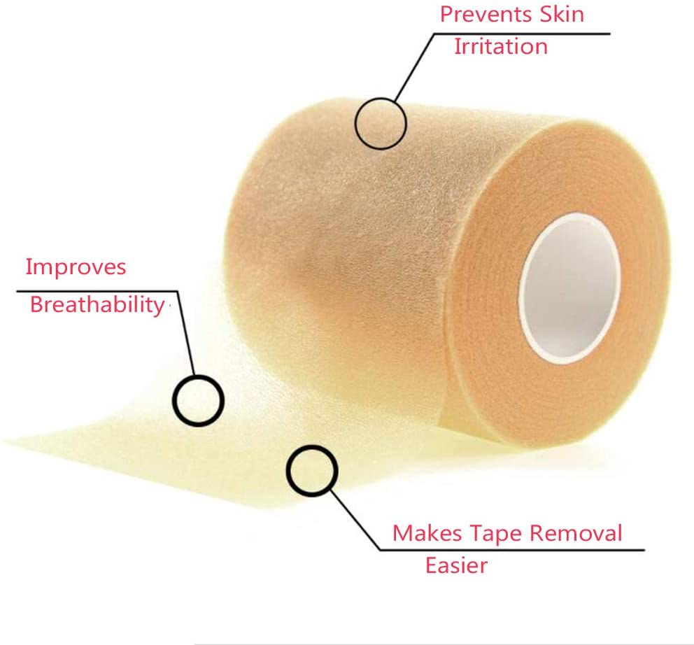 Athletic Foam Tape Sports Foam Tape Pre Wrap Tape Sports Sports Kinesio Tape Elastic Tape Sport Underwrap Tape for Wrists Elbow Knee Knotted Leg