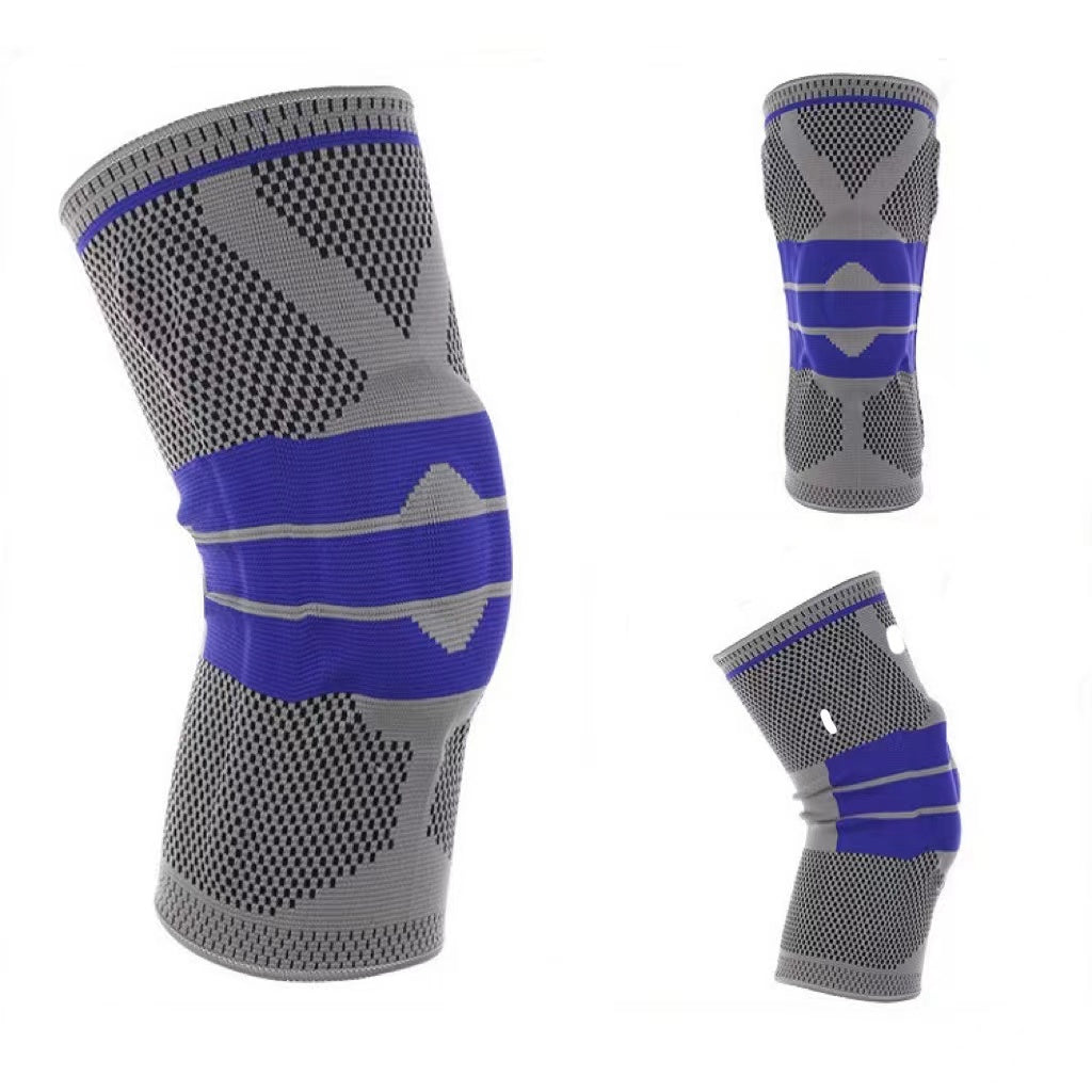 Wholesale sports knee sleeve cover anti-collision patella protection knitted elastic sports knee support brace