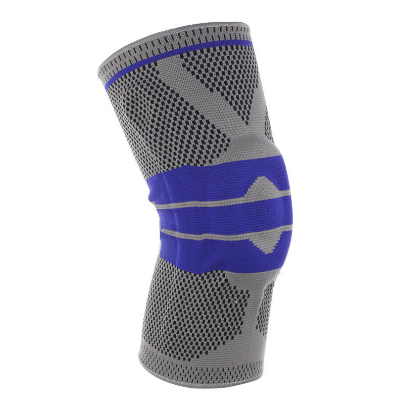 Wholesale sports knee sleeve cover anti-collision patella protection knitted elastic sports knee support brace